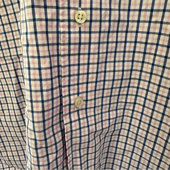 Polo by Ralph Lauren Men’s Button Down White Blue Pink Checkered Shirt XL - Picture 7 of 12